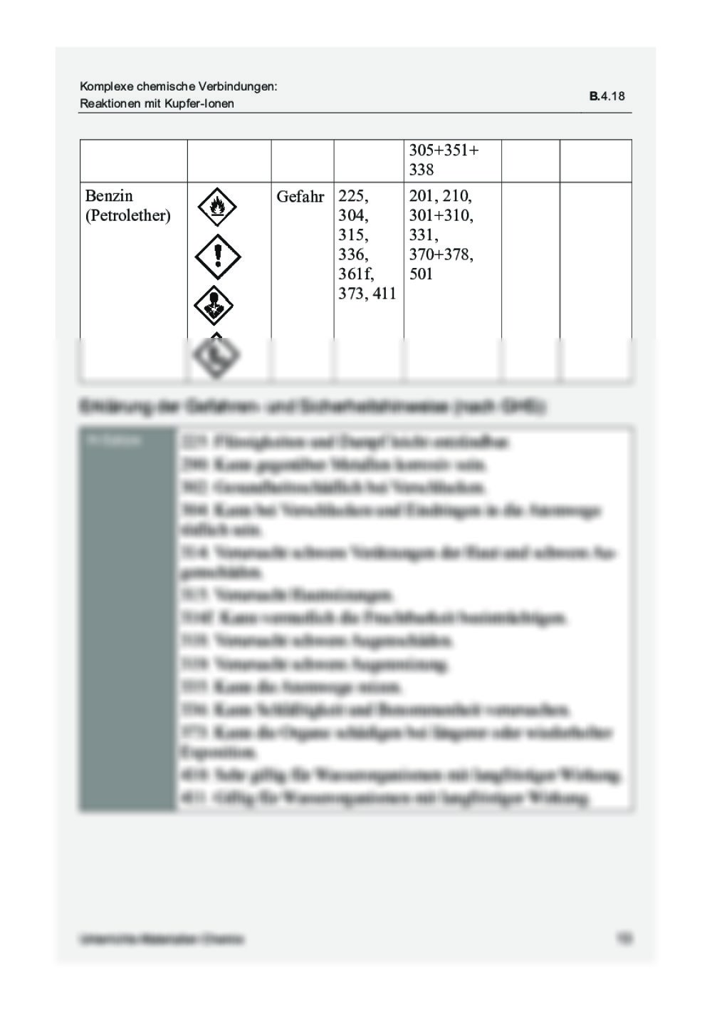 Reaktionen Mit Kupfer Ionen RAAbits Online