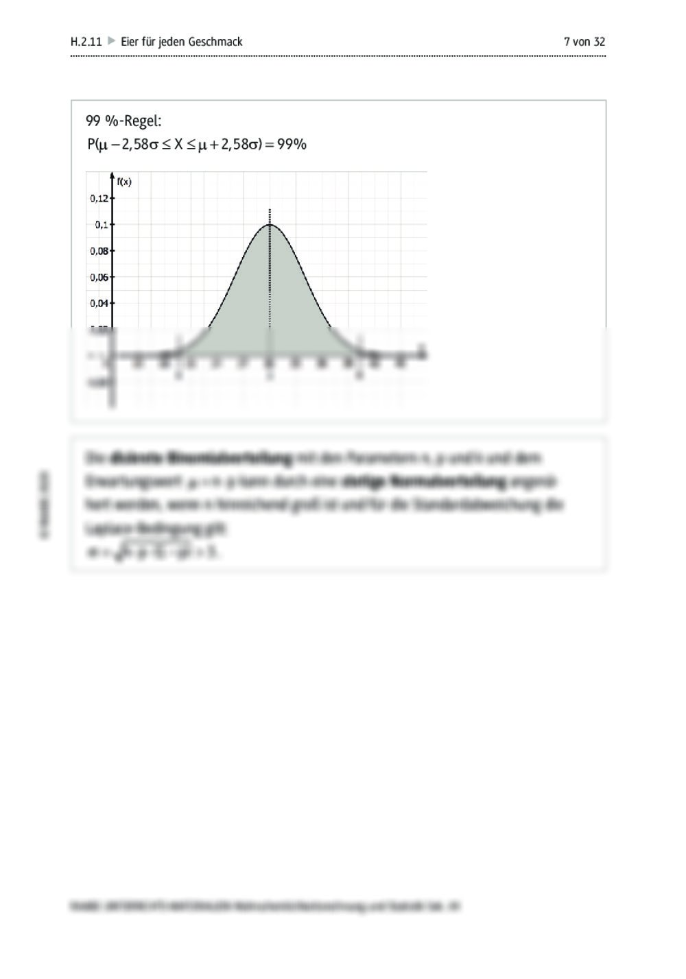 Von Der Binomial Zur Normalverteilung Raabits Online