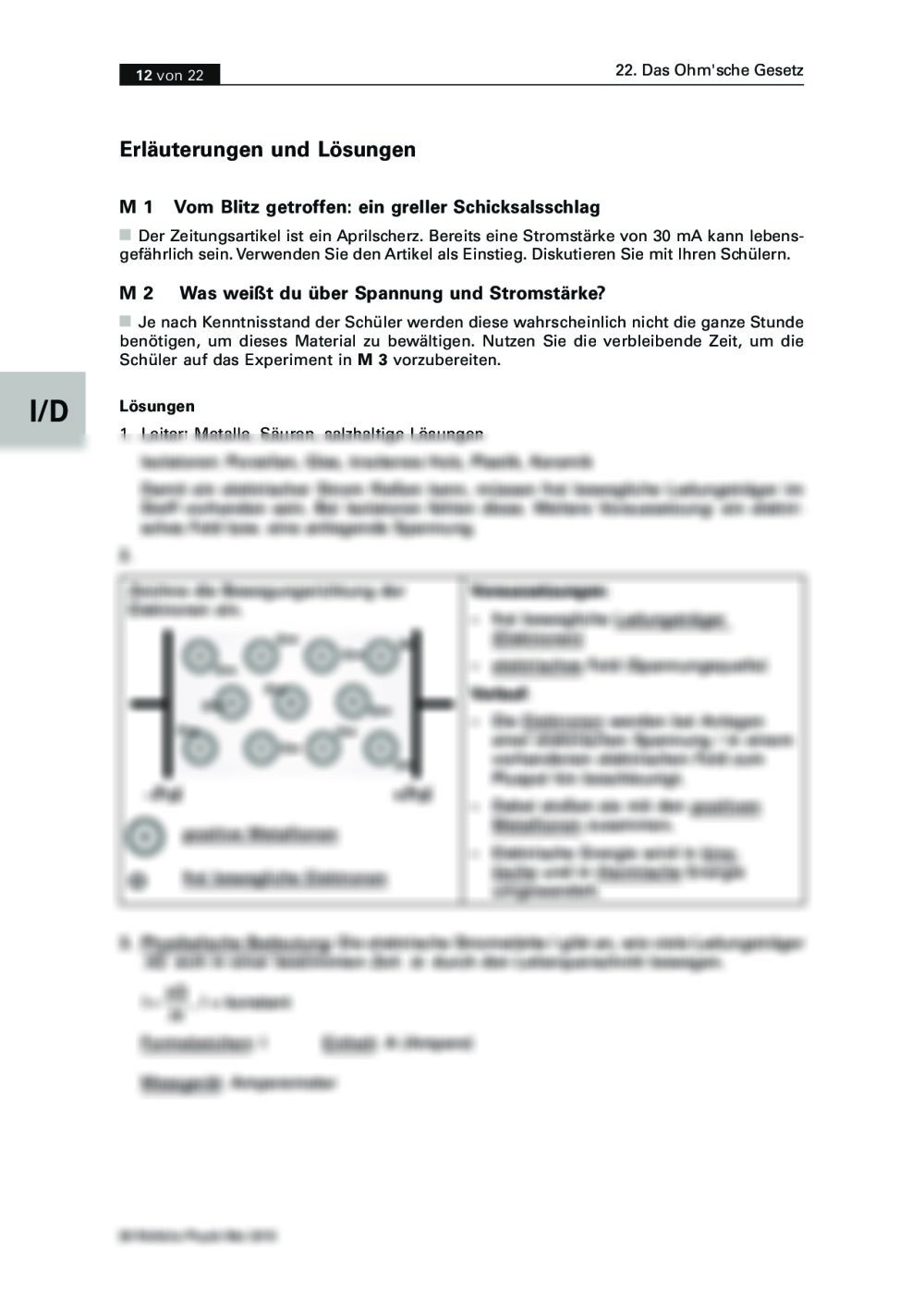 Auswertung Von Experimenten Zum Ohm Schen Gesetz Mit Gtr Und Excel