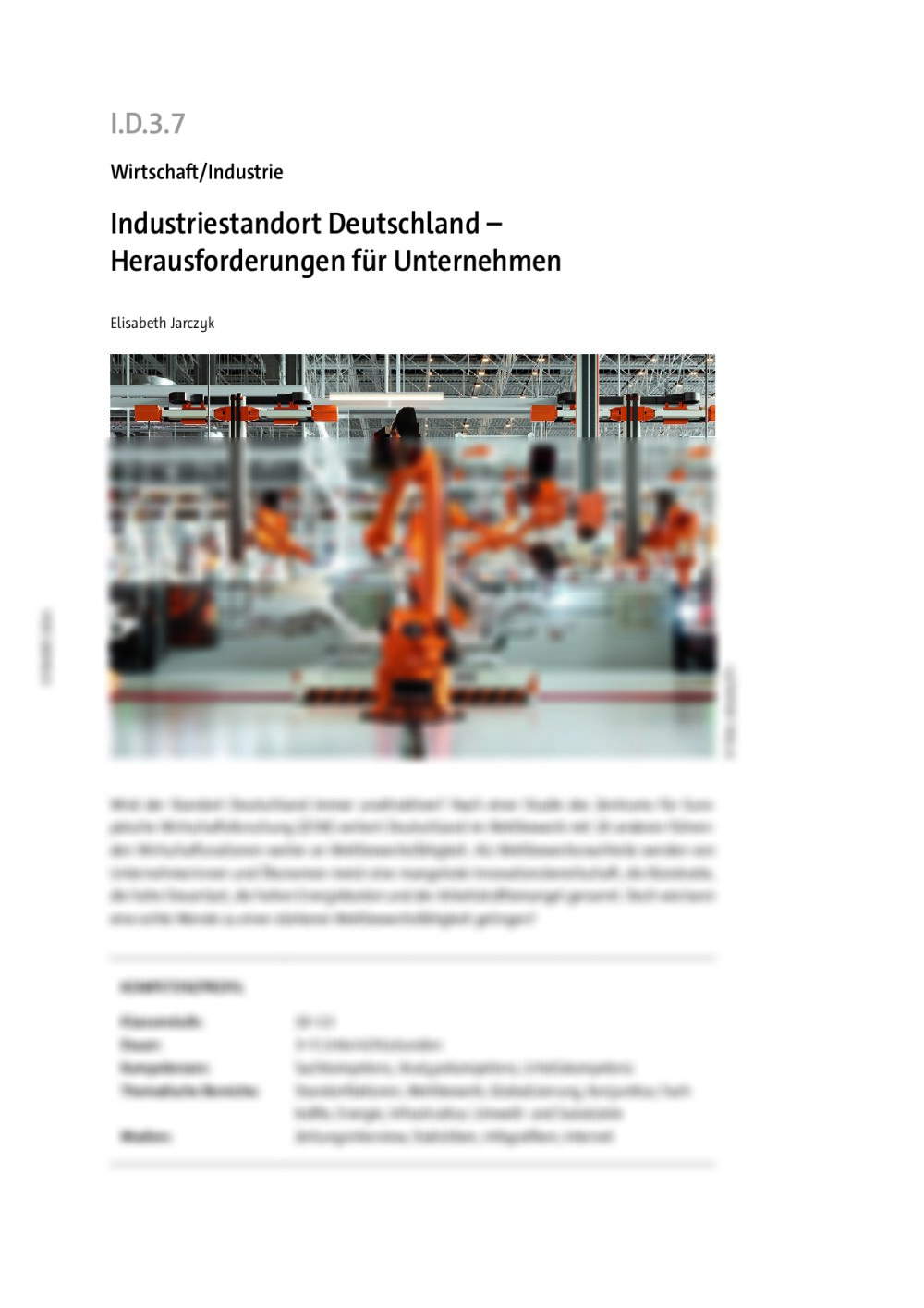 Industriestandort Deutschland  - Seite 1