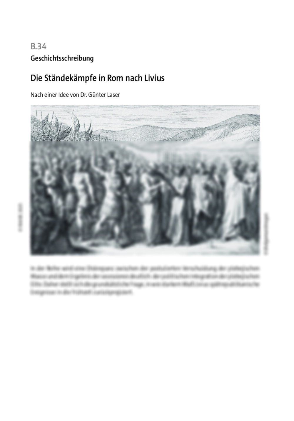 Die Ständekämpfe in Rom nach Livius - Seite 1