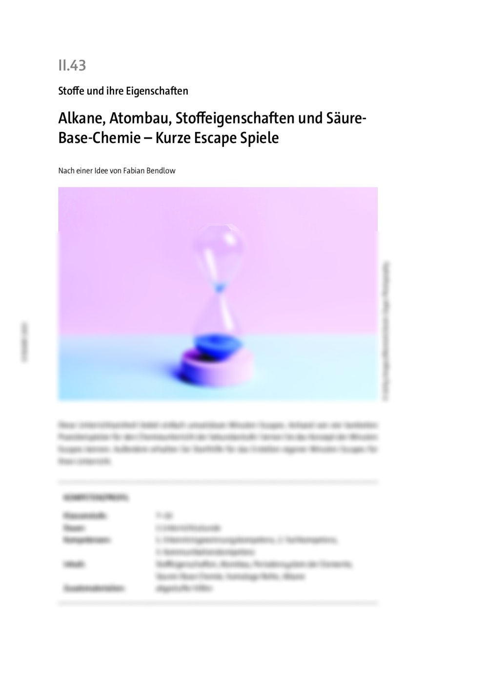 Alkane, Atombau, Stoffeigenschaften und Säure-Base-Chemie - Seite 1