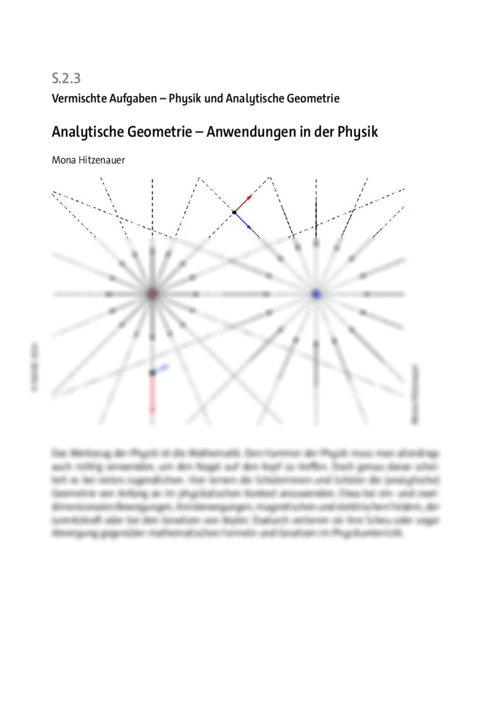 Analytische Geometrie - Seite 1