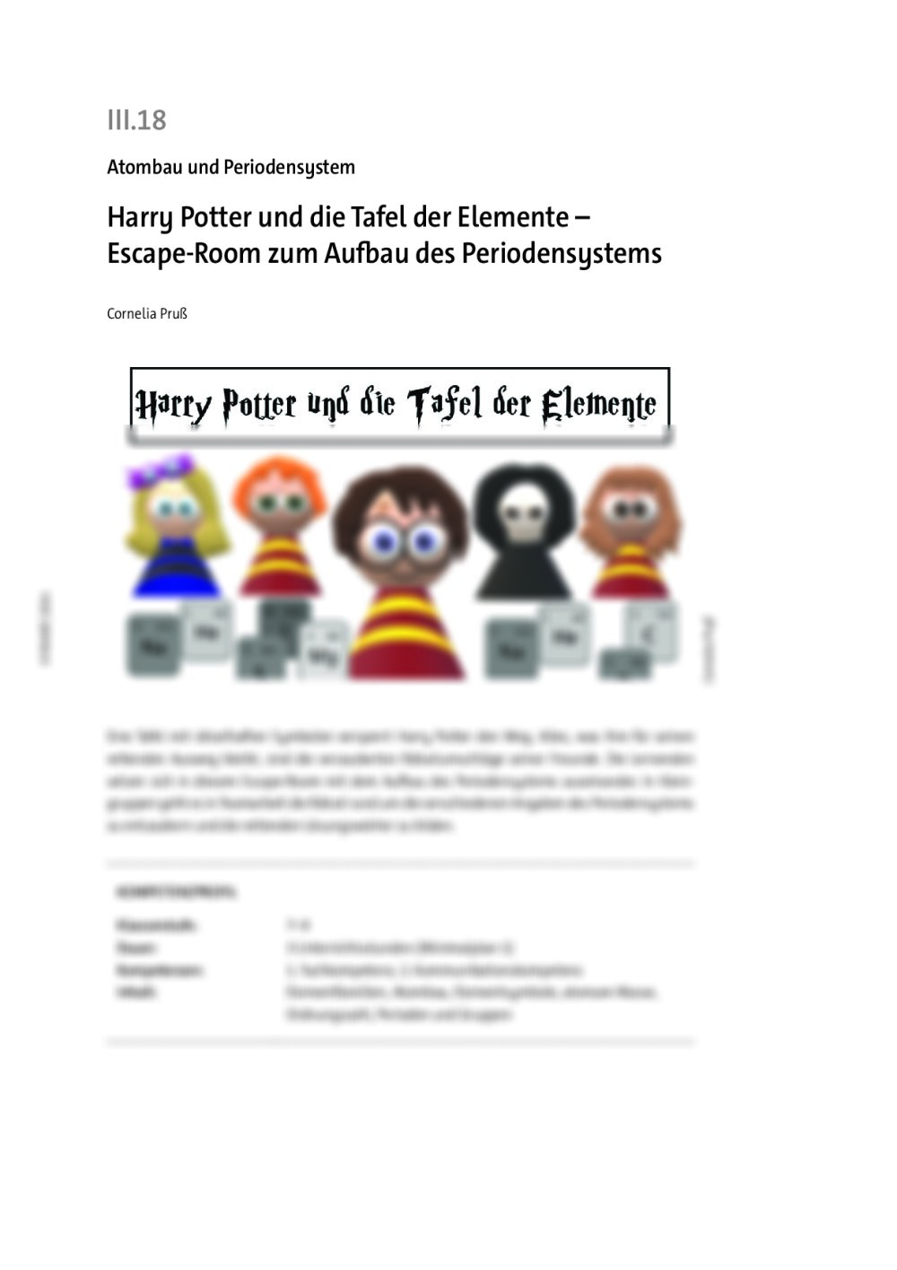 Harry Potter und die Tafel der Elemente - Seite 1