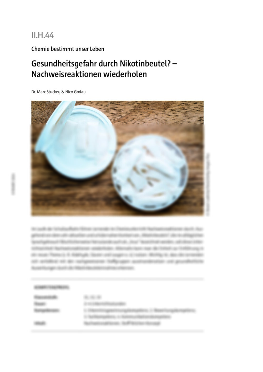 Gesundheitsgefahr durch Nikotinbeutel? - Seite 1