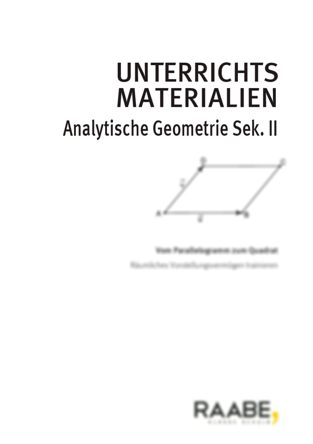 Vom Parallelogramm zum Quadrat - Seite 1