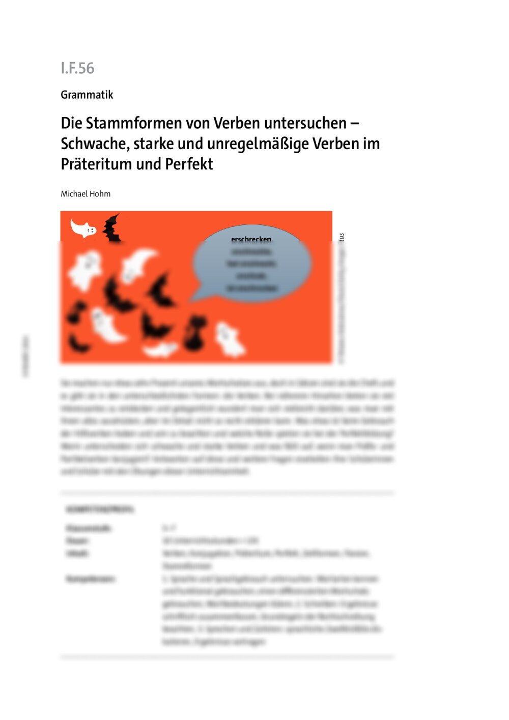 Die Stammformen von Verben untersuchen - Seite 1