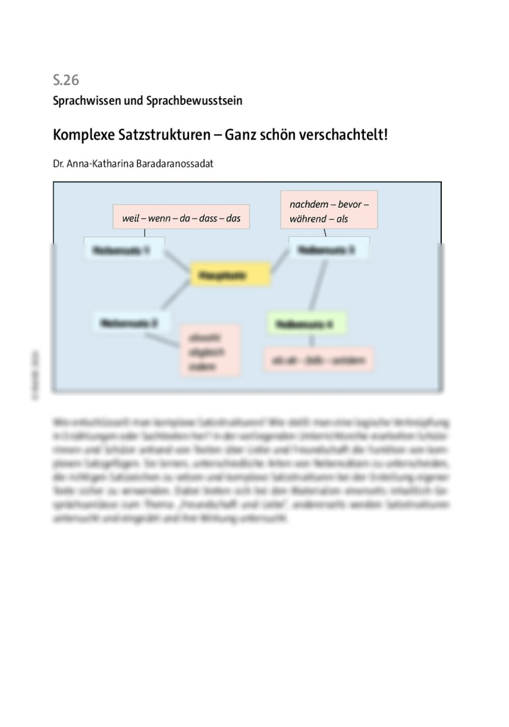 Komplexe Satzstrukturen - Seite 1