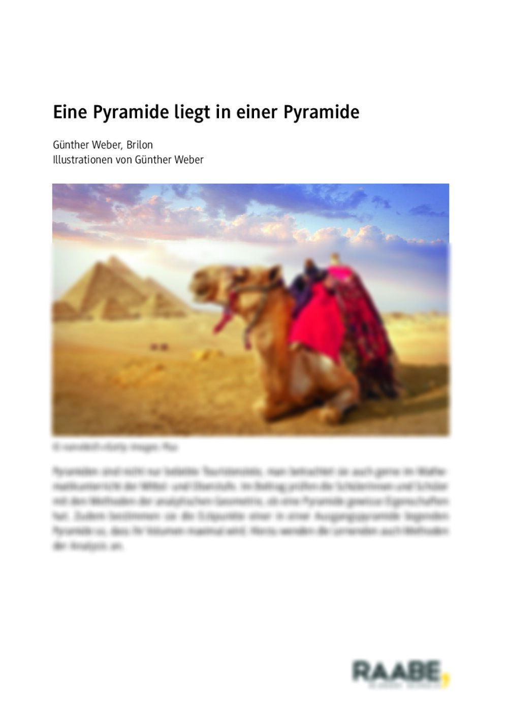 Eine Pyramide liegt in einer Pyramide - Seite 1