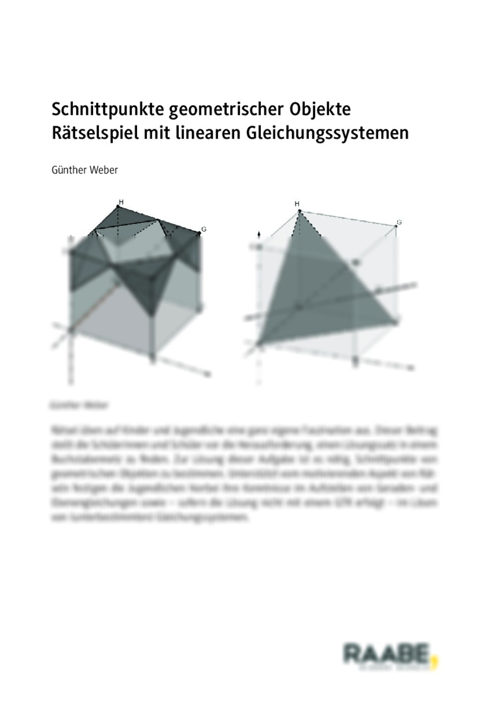 Schnittpunkte geometrischer Objekte - Seite 1