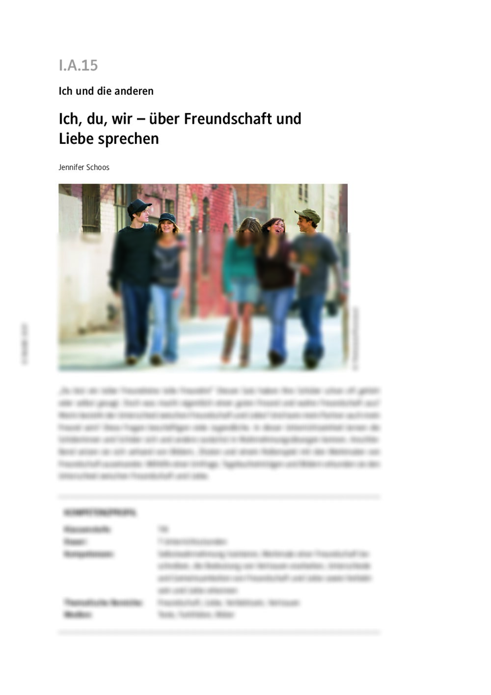 Freundschaft und Liebe - Seite 1