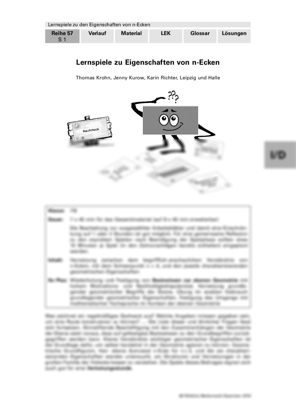 Lernspiele zu den Eigenschaften von n-Ecken - Seite 1