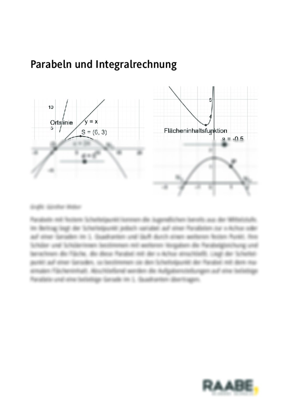 Parabeln und Integralrechnung - Seite 1