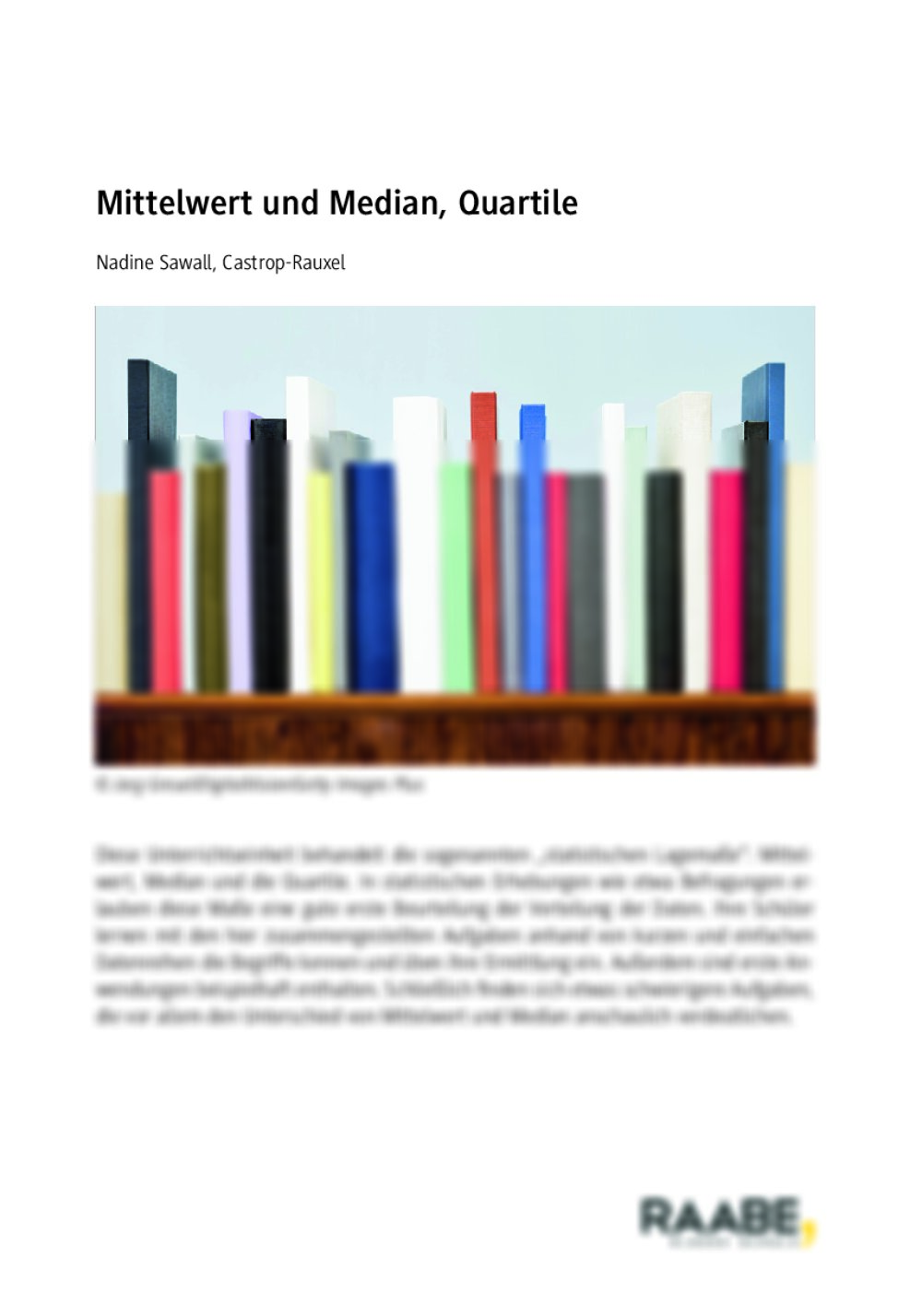 Mittelwert und Median, Quartile - Seite 1