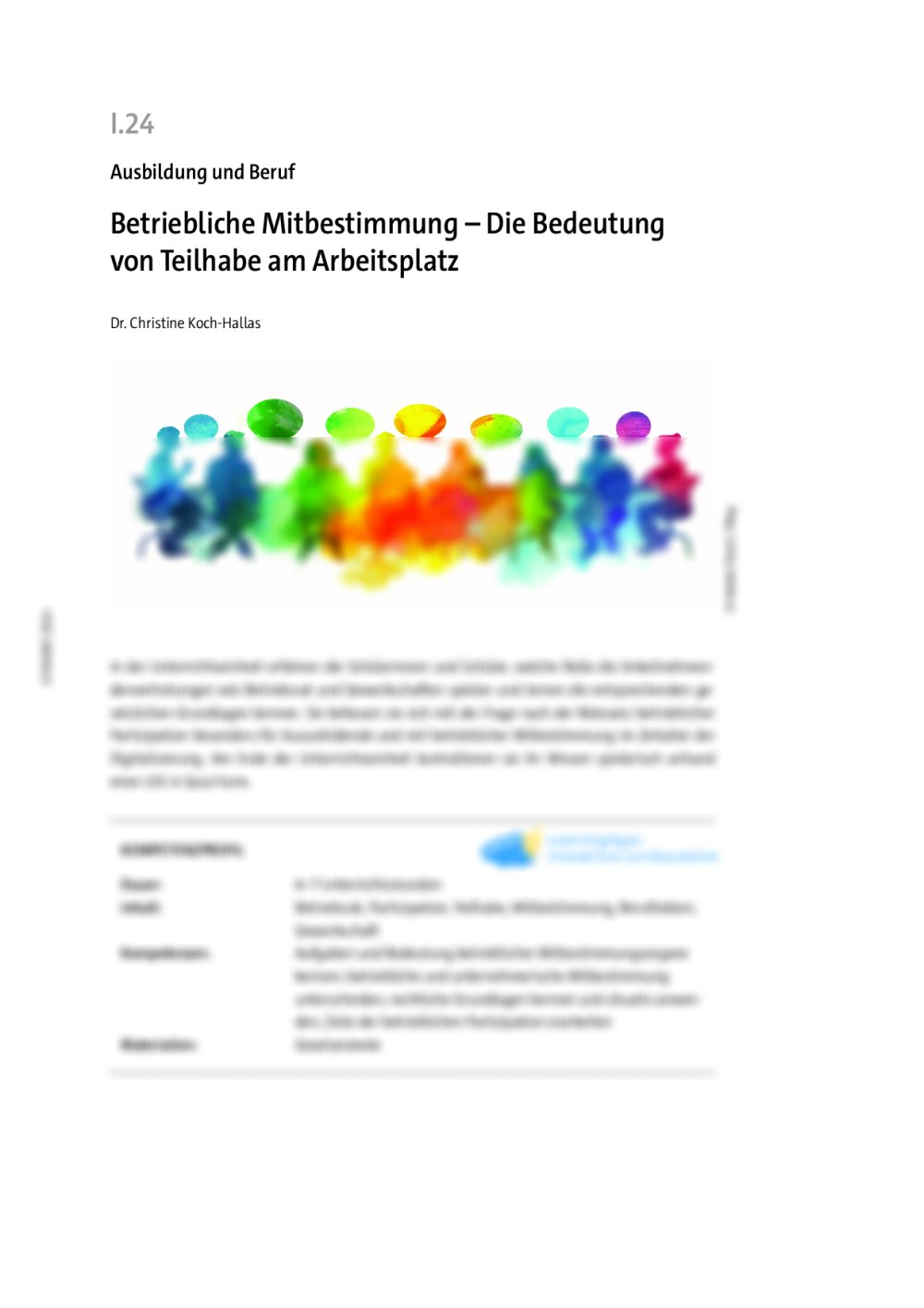 Betriebliche Mitbestimmung - Seite 1