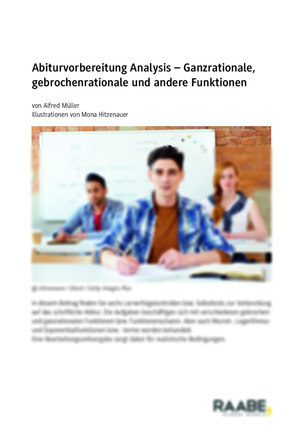 Abiturvorbereitung Analysis – Ganzrationale, gebrochenrationale und andere Funktionen - Seite 1