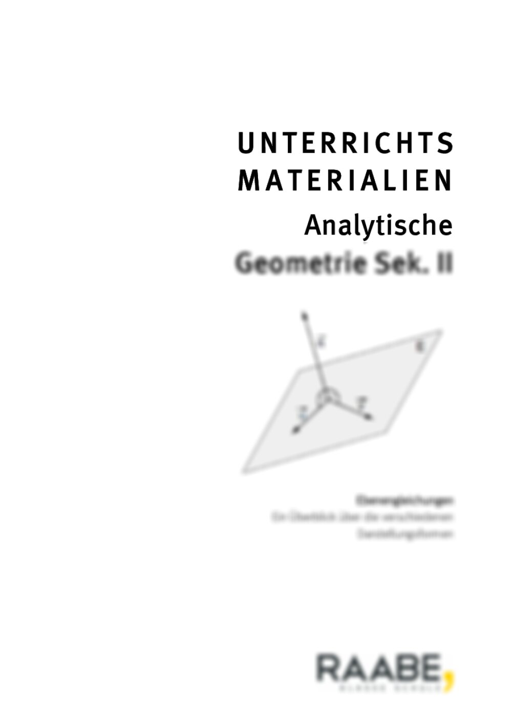 Ebenengleichungen - Seite 1