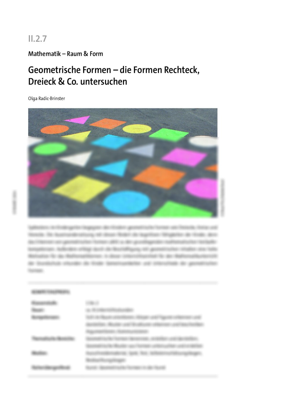 Geometrische Formen - Seite 1