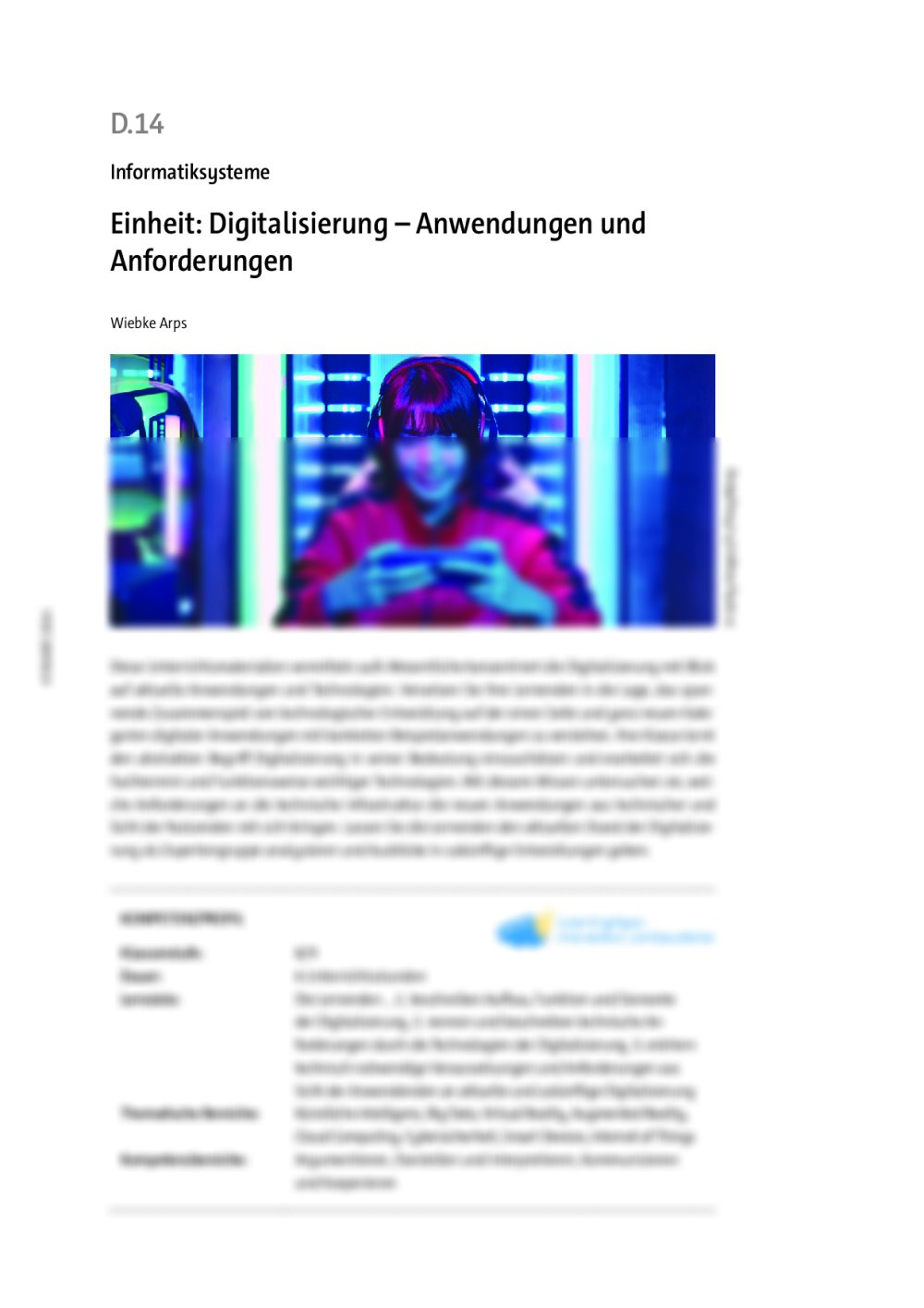 Einheit: Digitalisierung - Seite 1