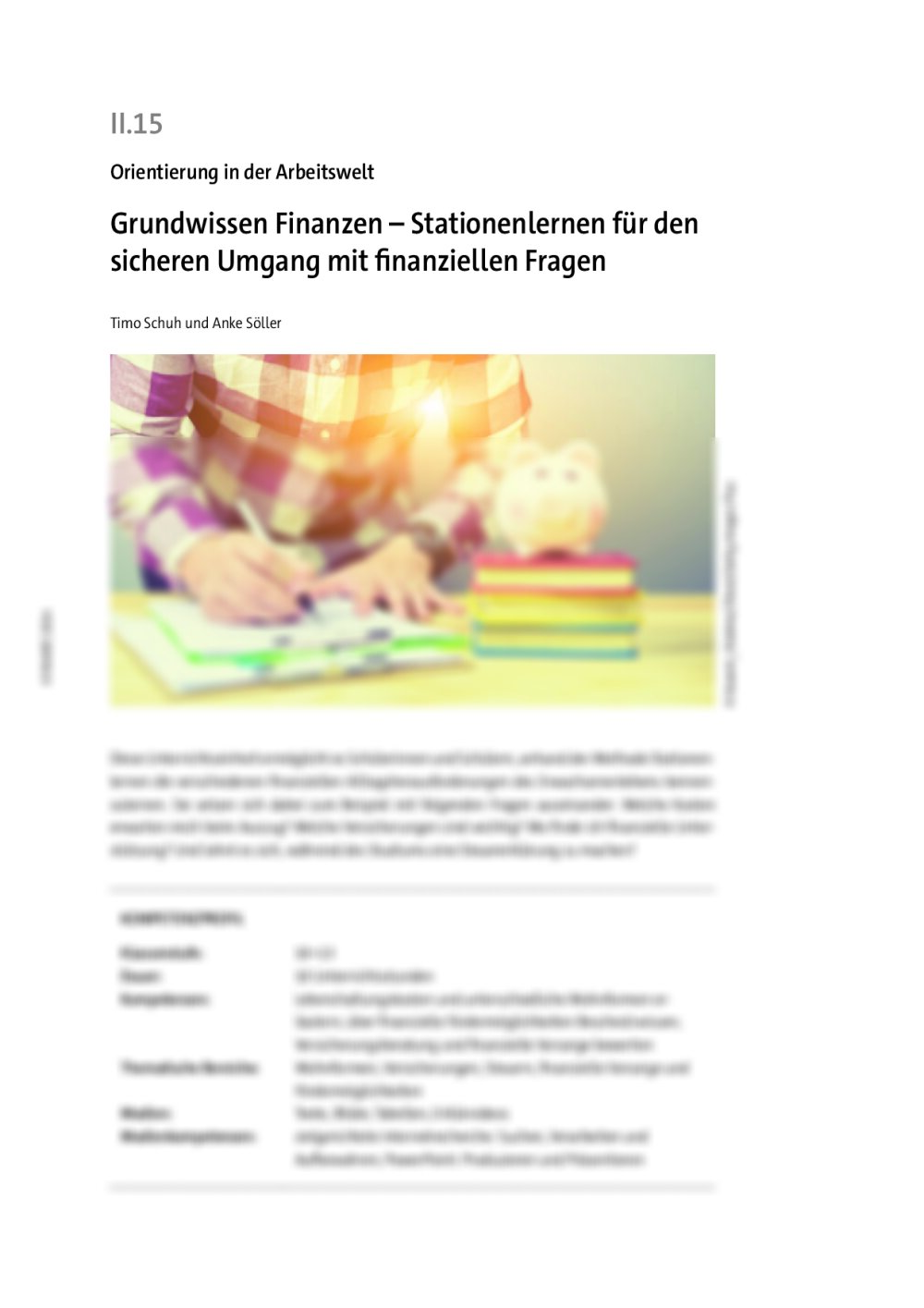 Grundwissen Finanzen - Seite 1