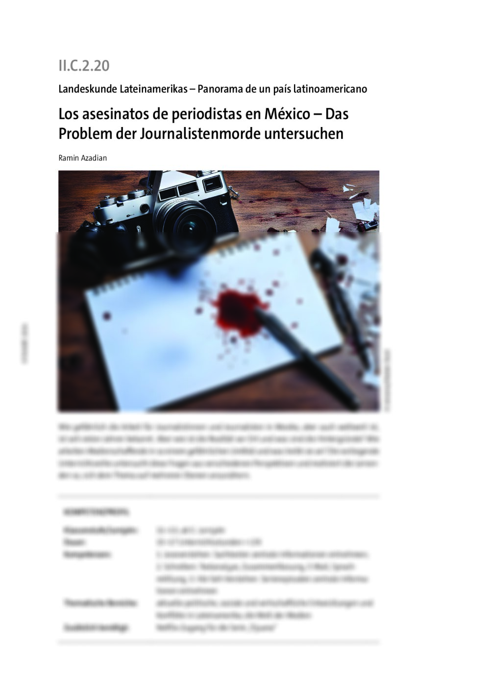 Los asesinatos de periodistas en México - Seite 1