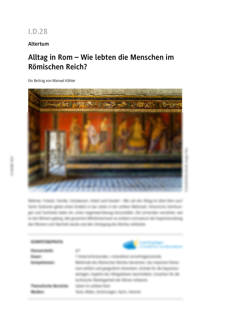 Alltag in Rom  - Seite 1