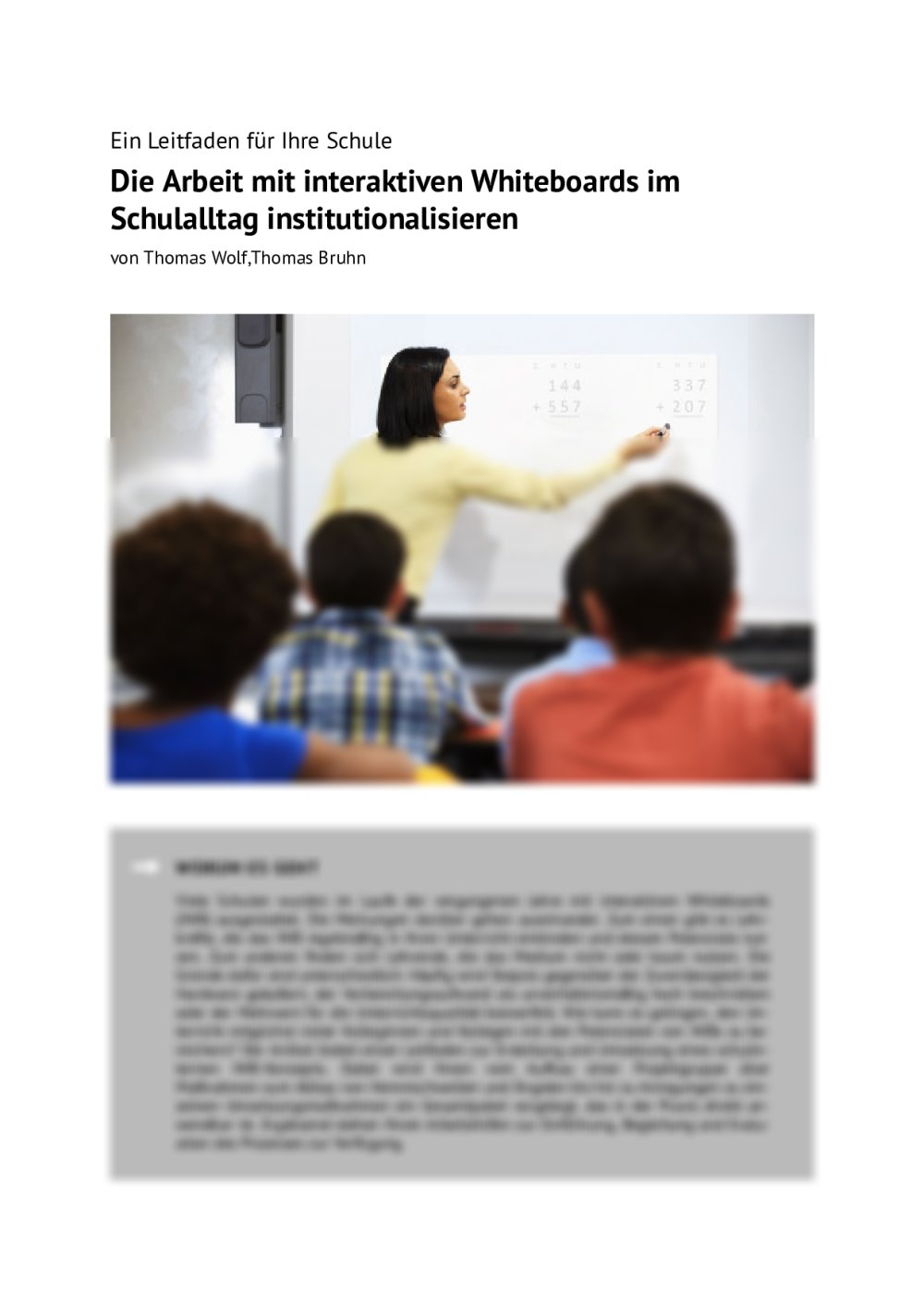 Ein Leitfaden für Ihre Schule - Seite 1