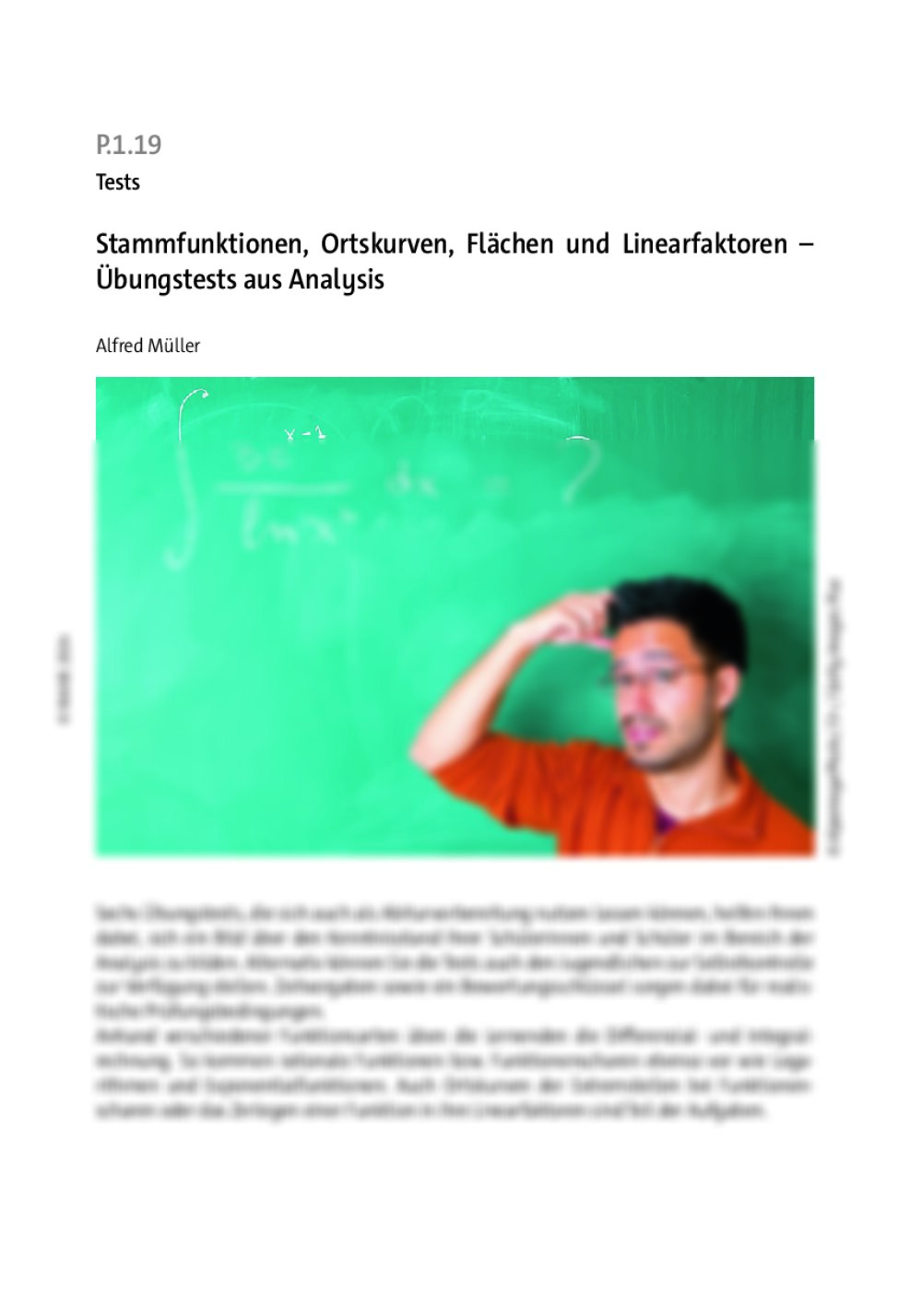 Stammfunktionen, Ortskurven, Flächen und Linearfaktoren - Seite 1