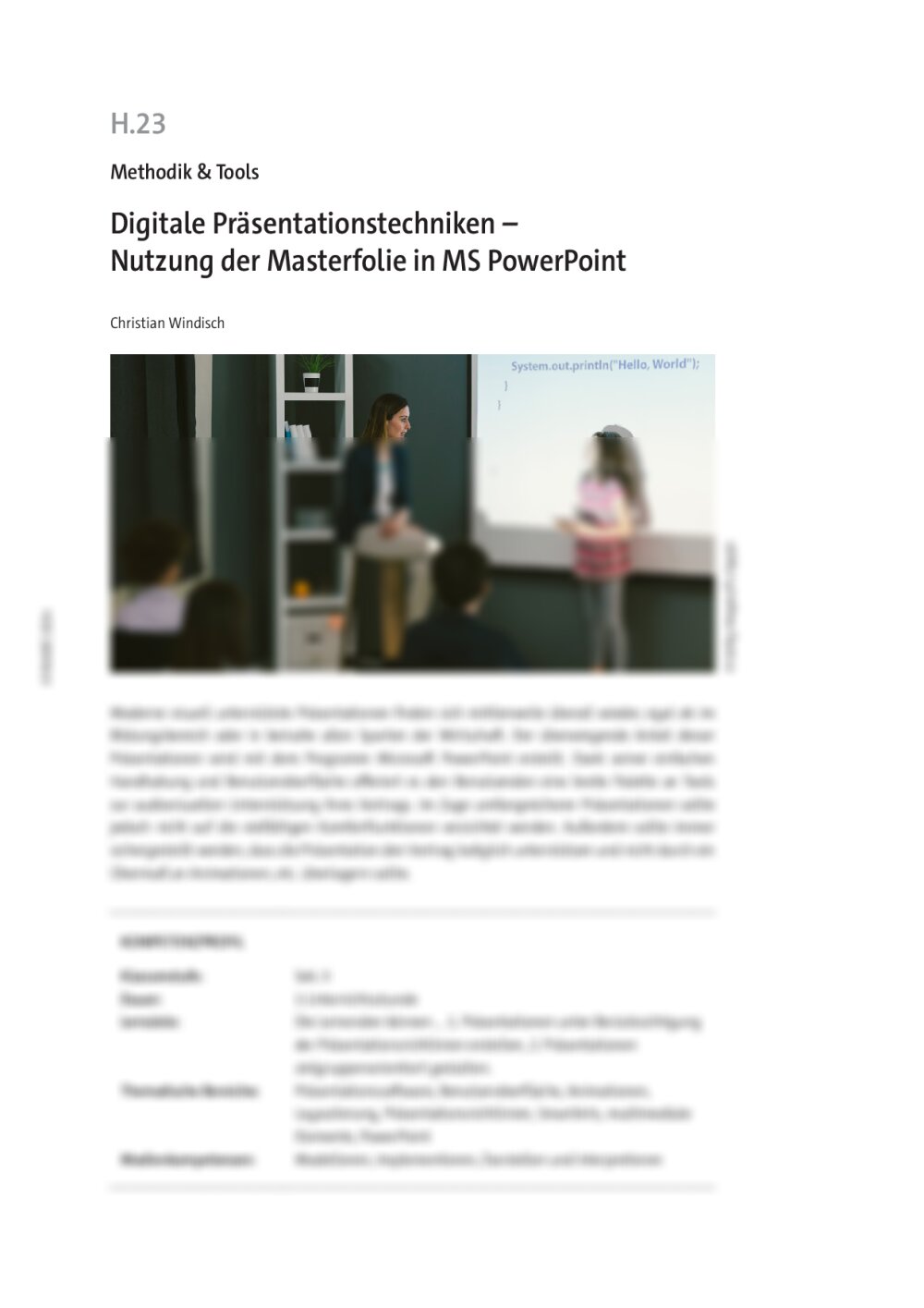 Digitale Präsentationstechniken - Seite 1