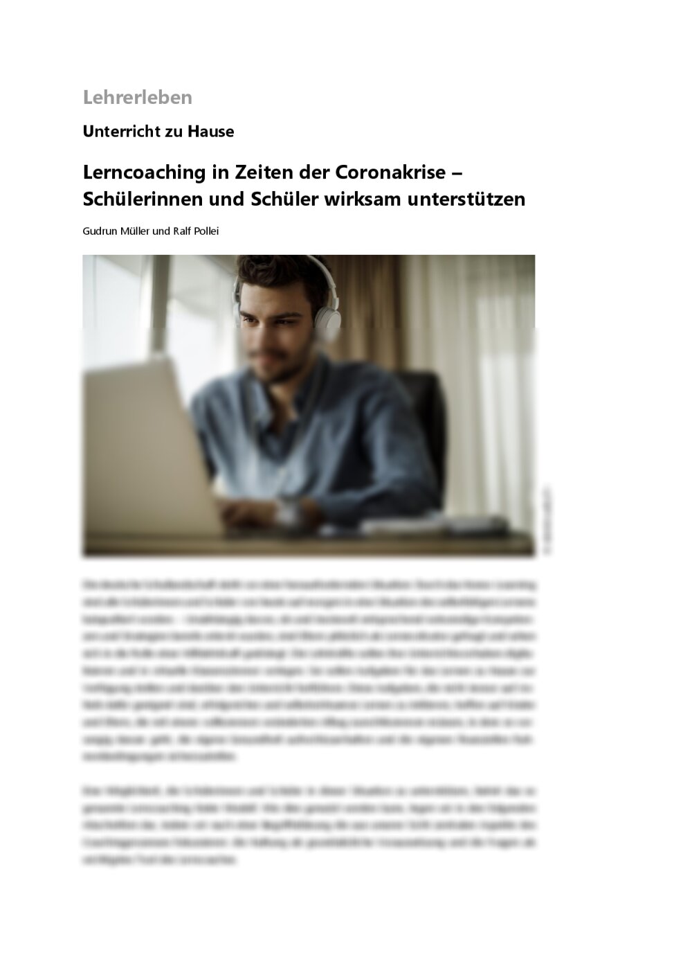 Lerncoaching in Zeiten der Coronakrise - Seite 1