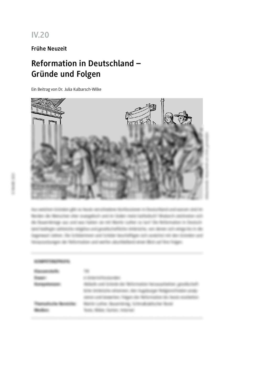 Reformation in Deutschland - Seite 1