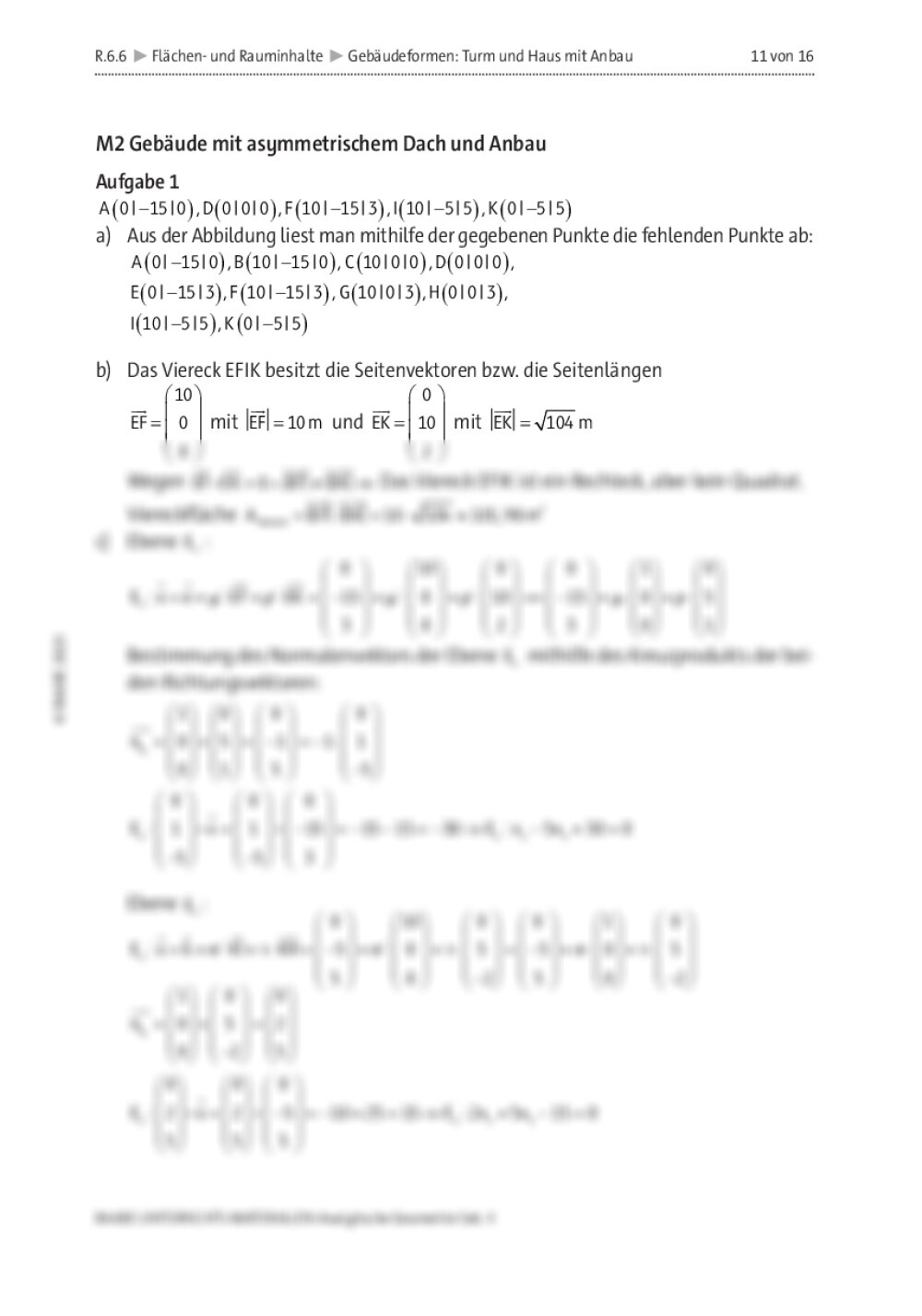 Geb Udeformen Und Geometrie Turm Und Haus Mit Anbau Raabits Online