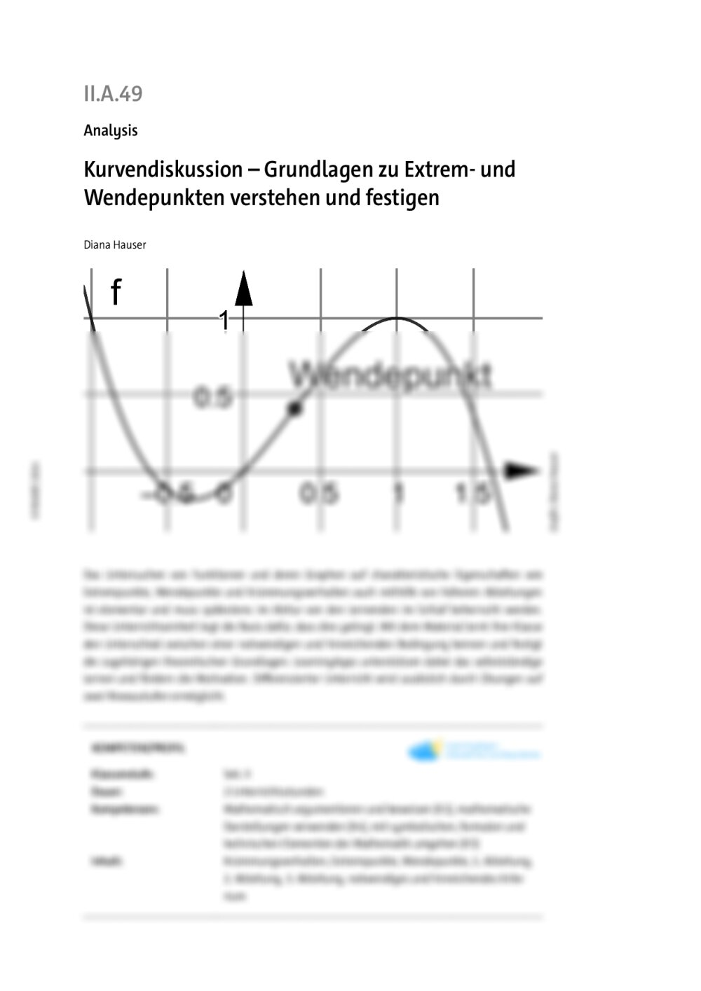 Kurvendiskussion - Seite 1