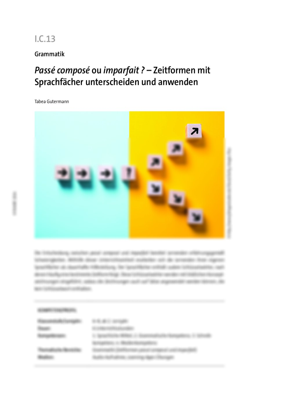 Passé composé ou imparfait ? - Seite 1