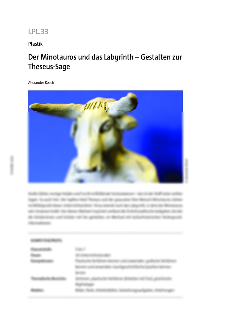 Der Minotauros und das Labyrinth - Seite 1