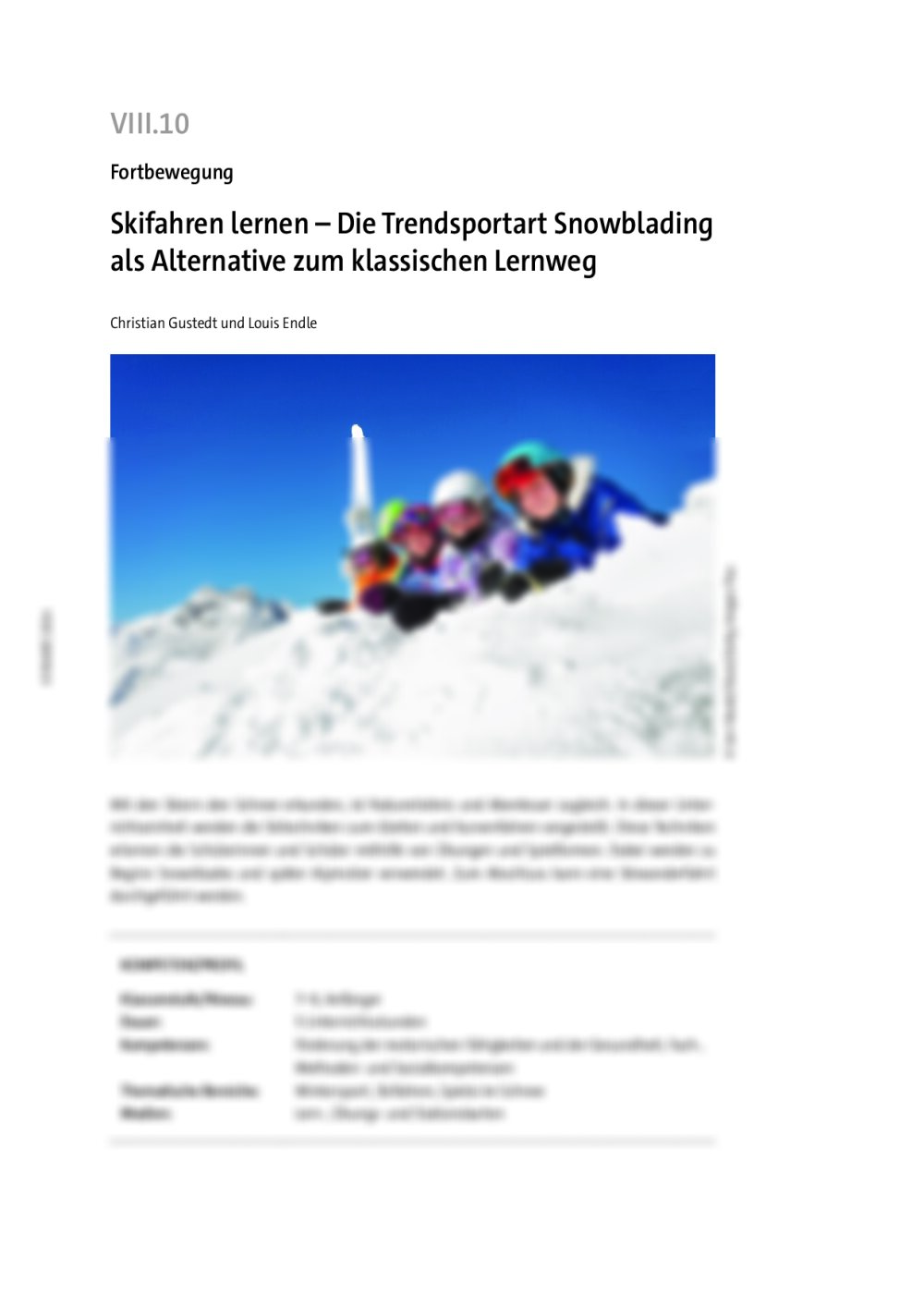 Skifahren lernen - Seite 1