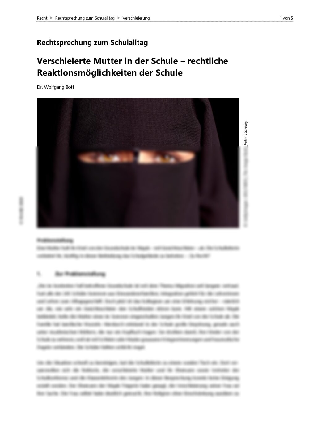 Verschleierte Mutter in der Schule - Seite 1