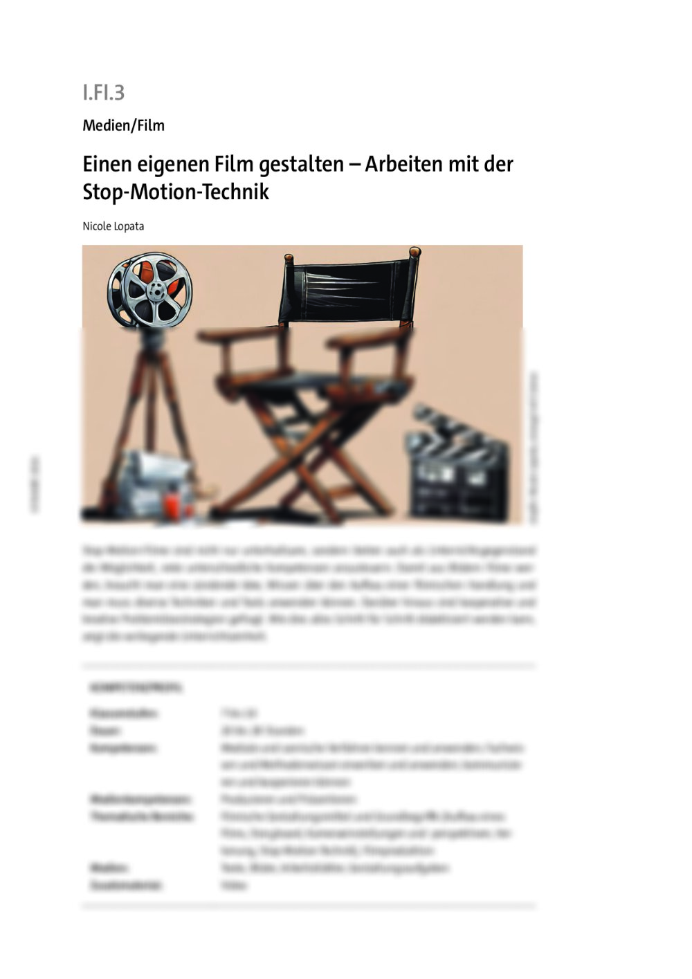 Einen eigenen Film gestalten - Seite 1