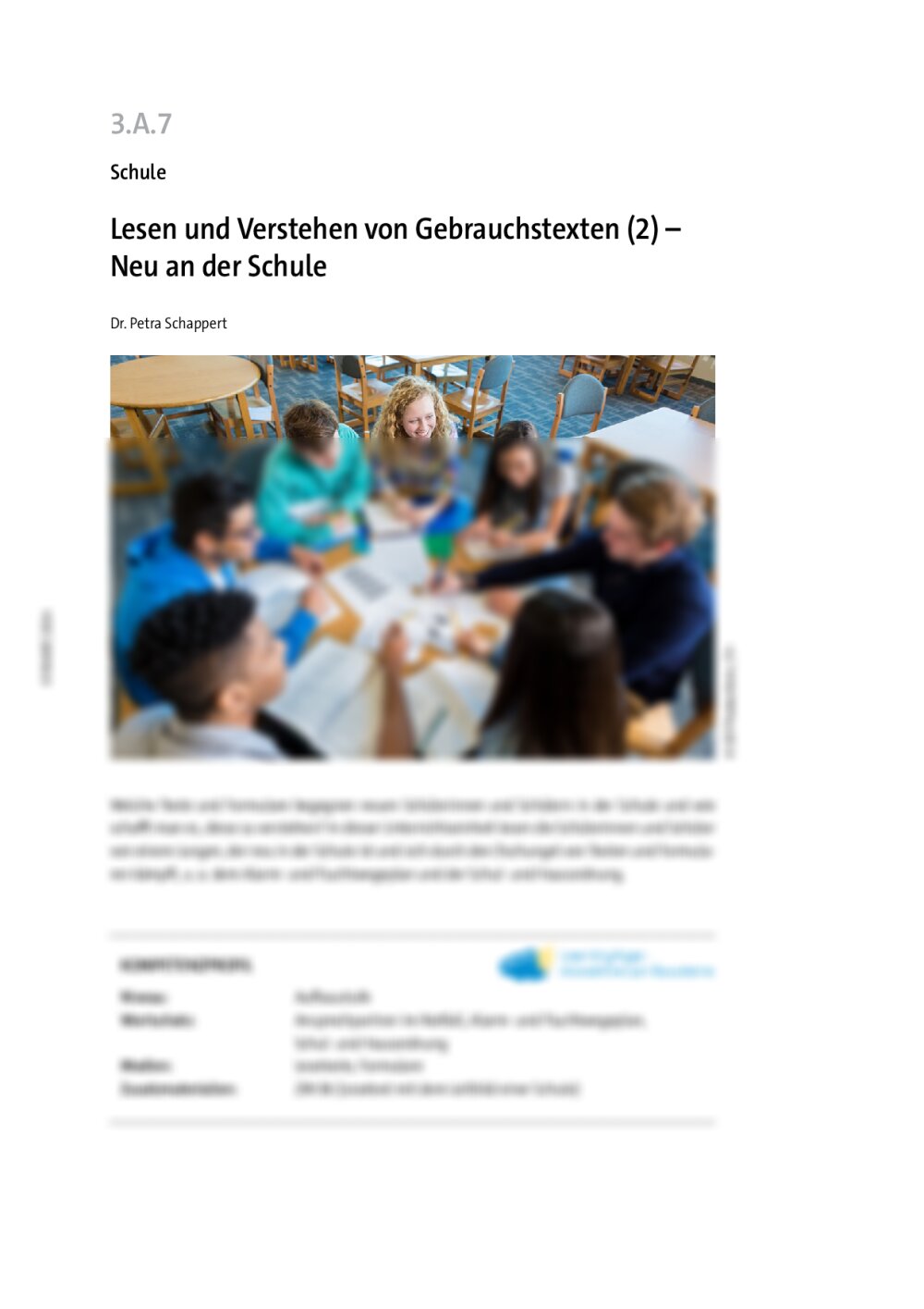 Lesen und Verstehen von Gebrauchstexten (2) (AS) - Seite 1