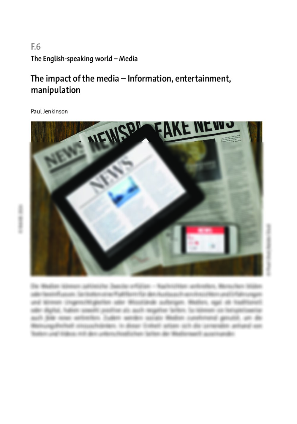 The impact of the media - Seite 1