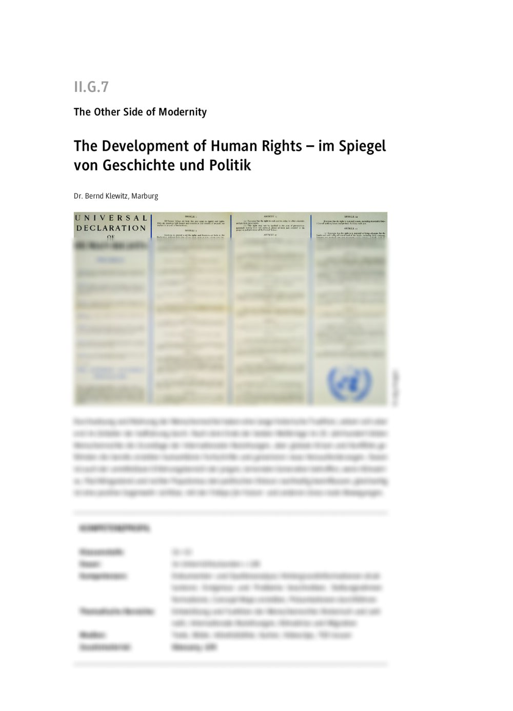 The Development of Human Rights - Seite 1