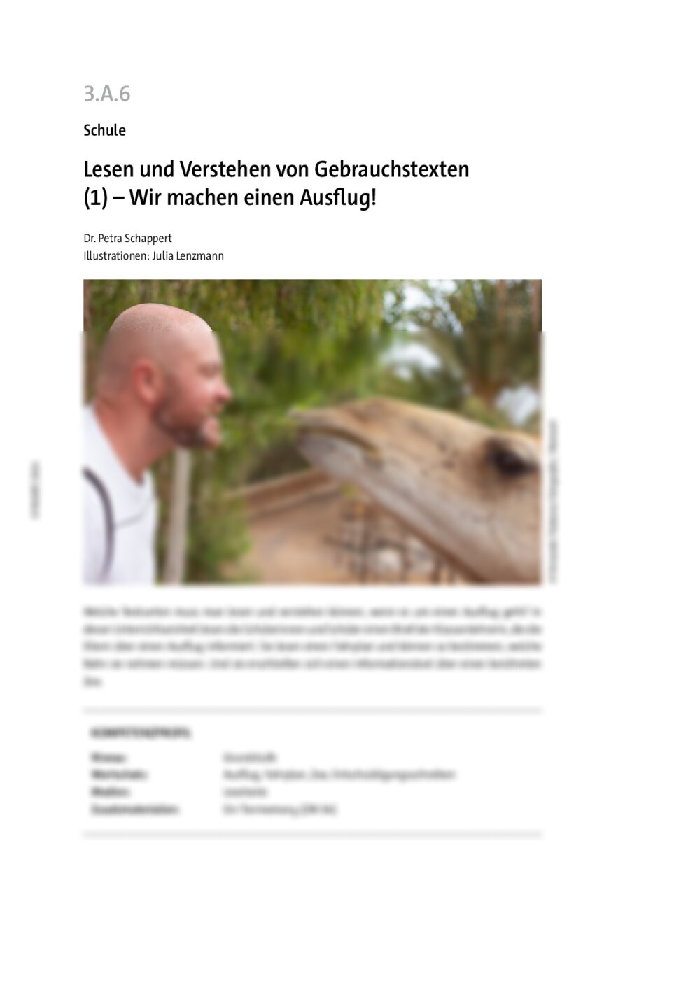 Lesen und Verstehen von Gebrauchstexten (1) (GS) - Seite 1