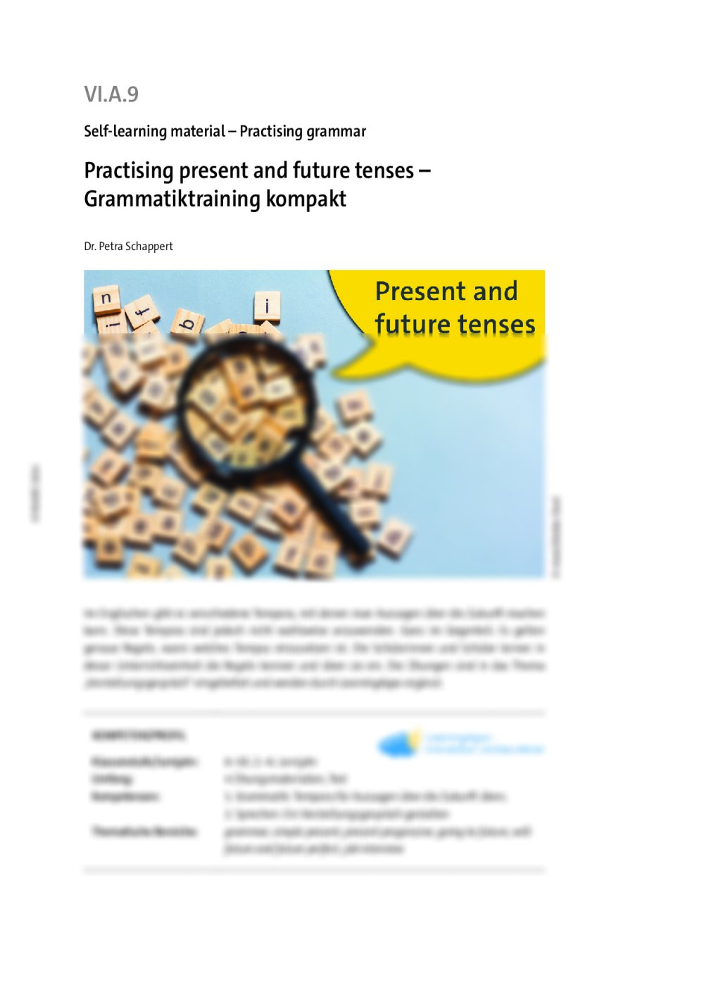 Practising present and future tenses - Seite 1