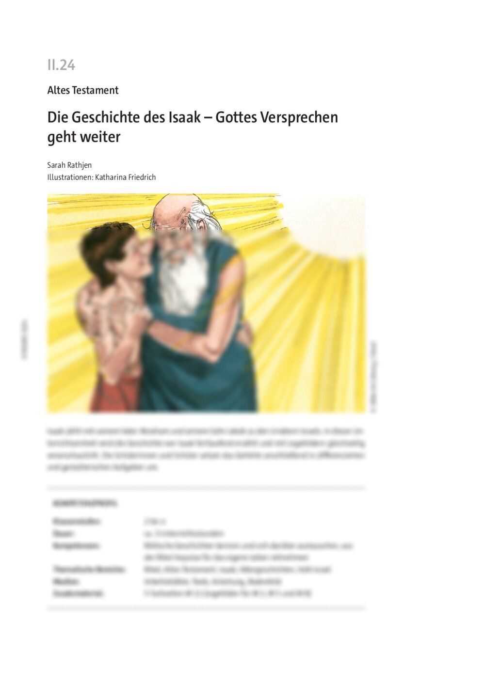 Die Geschichte des Isaak  - Seite 1