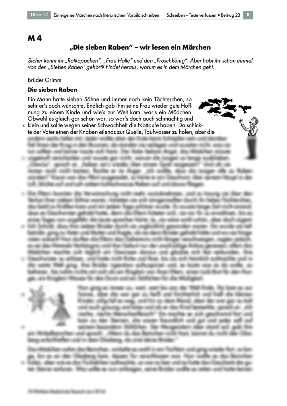 Ein Eigenes Märchen Schreiben In „märchen Schreiben Klasse 5“ Unterrichtsmaterial Raabits