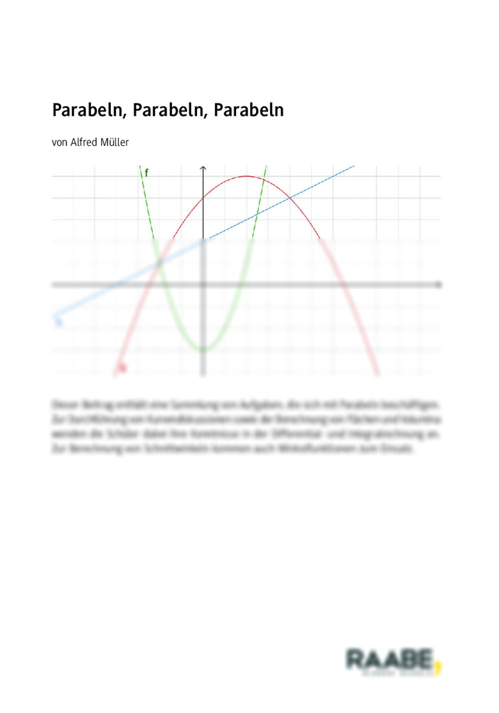 Parabeln, Parabeln, Parabeln - Seite 1