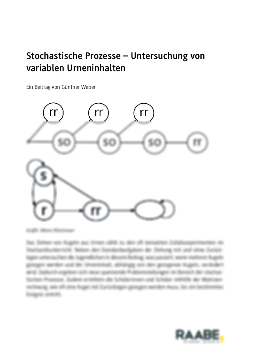 Stochastische Prozesse - Seite 1