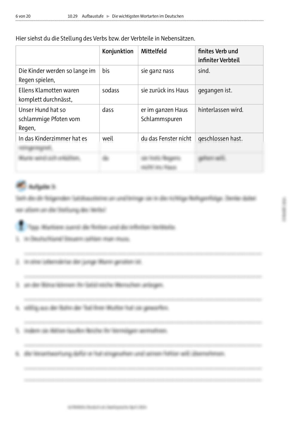 Die Wichtigsten Wortarten Im Deutschen | RAAbits Online