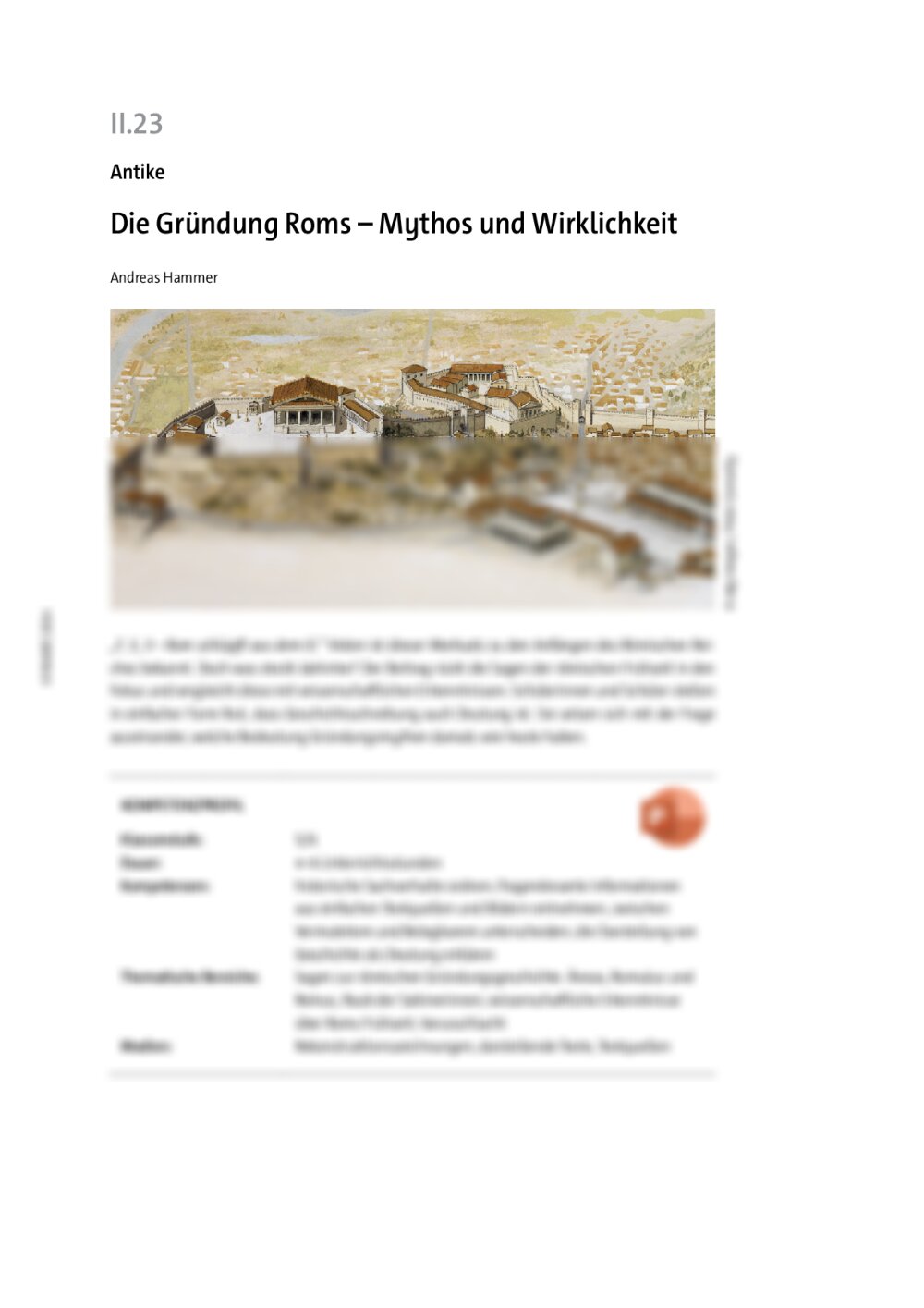 Die Gründung Roms - Seite 1