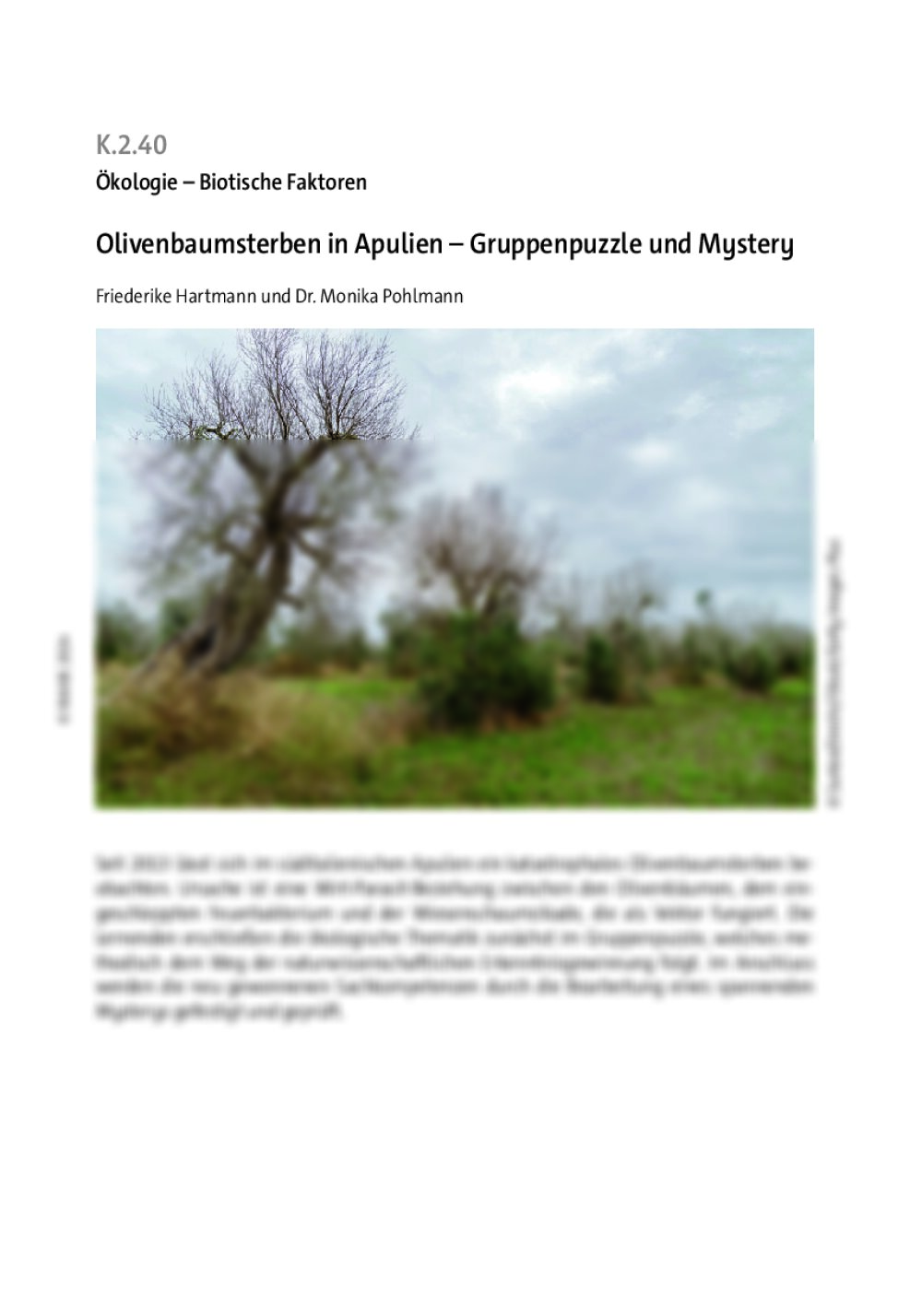 Olivenbaumsterben in Apulien  - Seite 1